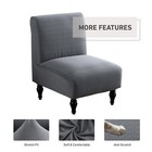 Armless Chair Slipcover  Accent Chair Cover Stretch Furniture Cover Us Stock