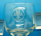 3 Vintage American Airlines 1st Class Lowball Coctail Glasses - Original