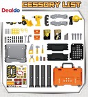 Kids Tool Bench With Electric Drill And Construction Vehicles  2-in-1 Workbench