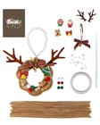  Christmas Pipe Cleaner Craft Kit Pearl Ring  Diy Wreath Ornament Brown