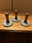 Nordic Ware Snowflake Cookie Stamps  Lot Of 3 With Wooden Handles 
