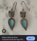 Turquoise Silver Earrings