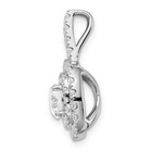 14k White Gold 1 1 2 Round Lab Grown Diamond Vs si  G  18  Necklace Halo Pendant