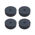 4pcs Cargo Trailer Ramp Door Replacement Black Rubber Bumper 2 5  Round W hole