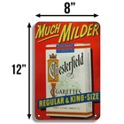 Chesterfield Cigarettes Ad 8x12 Inch Aluminum Tin Sign 4 Holes - Etin0424