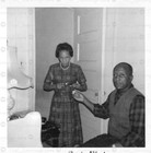 Vintage Photo 1950s African American Couple Home Snapshot