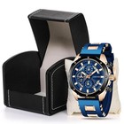 Casual Dress Men s Analog Quartz Watch Fashion Stainless Steel Chronograph