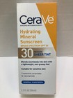 Cerave Hydrating Mineral Sunscreen Spf 30  Medium Sheer Tint  Exp  08 2026  3pk