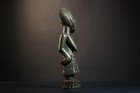 African Baule Statue Carved Wood Female Figure C  te D   ivoire Tribal Art-g4751