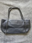 Chanel Black Large Tote Cc Logo Quilted Chain