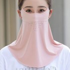 Ice-fibre Seamless Face Mask  Summer Cooling Face Cover  Sun Protection  Eye Pro