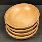 Vintage Set 4 Wooden Bowls Made In Japan Turned Wood Mid Century Rustic
