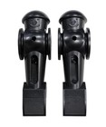 Counterbalanced Black Foosball Men For Tornado Table - High-quality Game Pieces