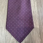 Brooks Brothers Makers Tie Men Silk Purple Geometric Made In Usa