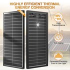 100 Watt Solar Panel Bifacial N-type 12v Home Pv Power Off-grid Rv Camper System