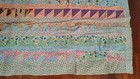 Vintage Handmade Hand Stitched Flying Solo Quilt Top  top Only   64 x62 
