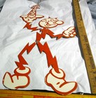 Reddy Kilowatt Sign Vintage Porcelain Electric Coop Advertising Memorabilia Lg