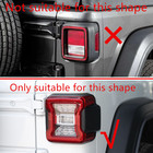 Carbon Fiber Rear Tail Light Lamp Trim Frame 2pcs For Jeep Wrangler 2018-2026