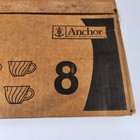 Set Of 8 Vintage Anchor Hocking Glassware Teacups Punch Cups