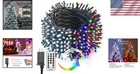 Dimmable Led Christmas String Lights - 180 4ft   11 Modes With Remote Control