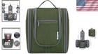Medium Hanging Travel Toiletry Bag For Men   Women - Water-resistant Army Green