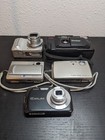Digital Camera Lot Of 5 Sony  Casio  Vivitar  Kodak For Parts Non-working