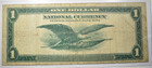 1918  1 Frbn Federal Reserve Bank Note Green Eagle   Kansas City Fr 739   Vf 