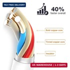 5 Pack 10ft  apple Mfi Certified  Iphone Charger Long Lightning Cable Fast Charg