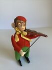 Working Schuco Wind-up Solisto Monkey Playing Violin W o Key Made In Germany