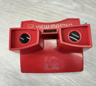Vtg Gaf View-master Viewer Red White   Blue W 17 Reels - Disney  Sesame Street  