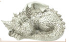 Sleeping Single Dragon Resin Statue Adorable Sleeping Baby Dinosaur Sculpture