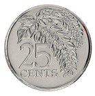 Trinidad   Tobago 25 Cents  2020  Km  32  Mint