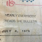 1976 July 4 The Sunday Bulletin Newspaper - Bicentennial - Np 3211