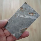 Natural Aletai Iron Meteorite 105 5 Grams Square Etch Thin Cut Slabs Glaze Seal
