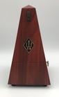 Vintage Wittner Metronome Wind Up Made In W  Germany Faux Wood Grain