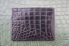 Black Real Crocodile Belly Leather Credit Card Holder Wallet For Men  j10