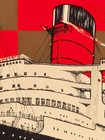 Rms Queen Mary Cunard White Star 1936 Vintage Style Travel Poster - 24x36