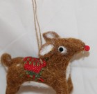 Primitives By Kathy Santas Reindeer Deer Felt Critter Christmas Holiday Ornament