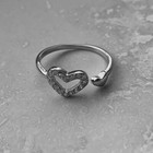 0 10ct Round Simulated Diamond Heart Toe Ring For Womens 14k White Gold Plated