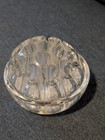 Vintage 16 Hole Clear Glass Flower Frog  Pat   d April 11  1916