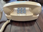 Princess Style Telephone Vintage Push Button Phone Beige - For Parts