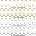 600pcs Twist Open Jump Rings  8 10 12 15mm O Rings Connectors Jewelry Findings R
