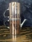 Copper Coffee Percolator Maker With Bonus Copper Mug Beautiful Condition 
