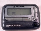Vintage Verizon Motorola Advisor Elite Flex Black Pager With Clip