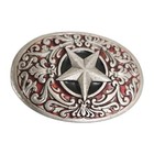 The Great American Buckle Co  Vintage Western Star Metal Belt Buckle Usa