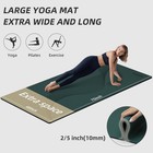 Large Yoga Mat 76 x 40 x10mm  2 5 Inch      Extra Thick   Wide  Tpe Fitness Mat   