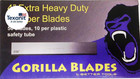 4  Extra Heavy Duty Scraper Blades -  036  Thick - 50 Blades box - 10 Blades tub