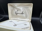 Vintage Gemcraft Sterling Silver Jewelry Set Featuring A Classic Solitaire    ring