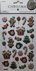 Christmas Gingerbread Puffy Stickers - 28 Pc- Christmas Paper Crafts - 
