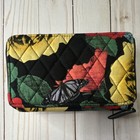 Vera Bradley Quilted Floral Butterfly Zip-around Women s Wallet Card Slots